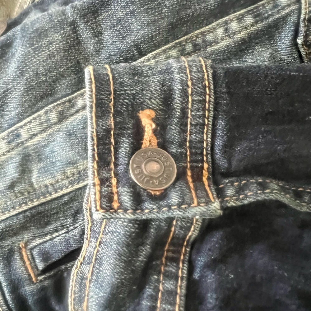 Just USA Pre Owned Demin Jean Jacket Size S - Picture 3 of 5